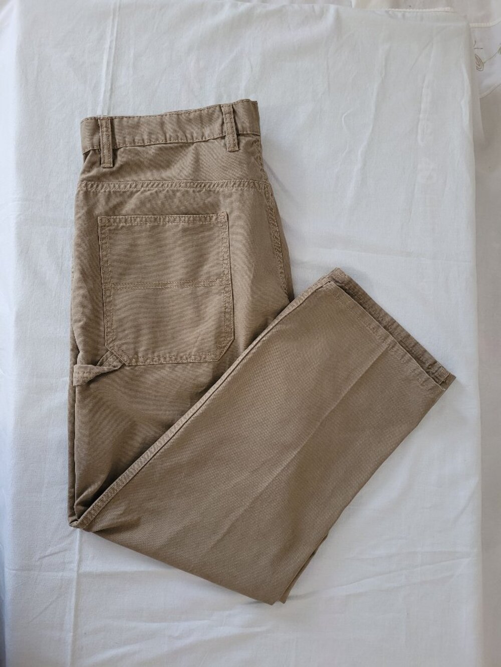 Carpenter Pants Dark Khaki Tan Mens Blue Mountain 36x30